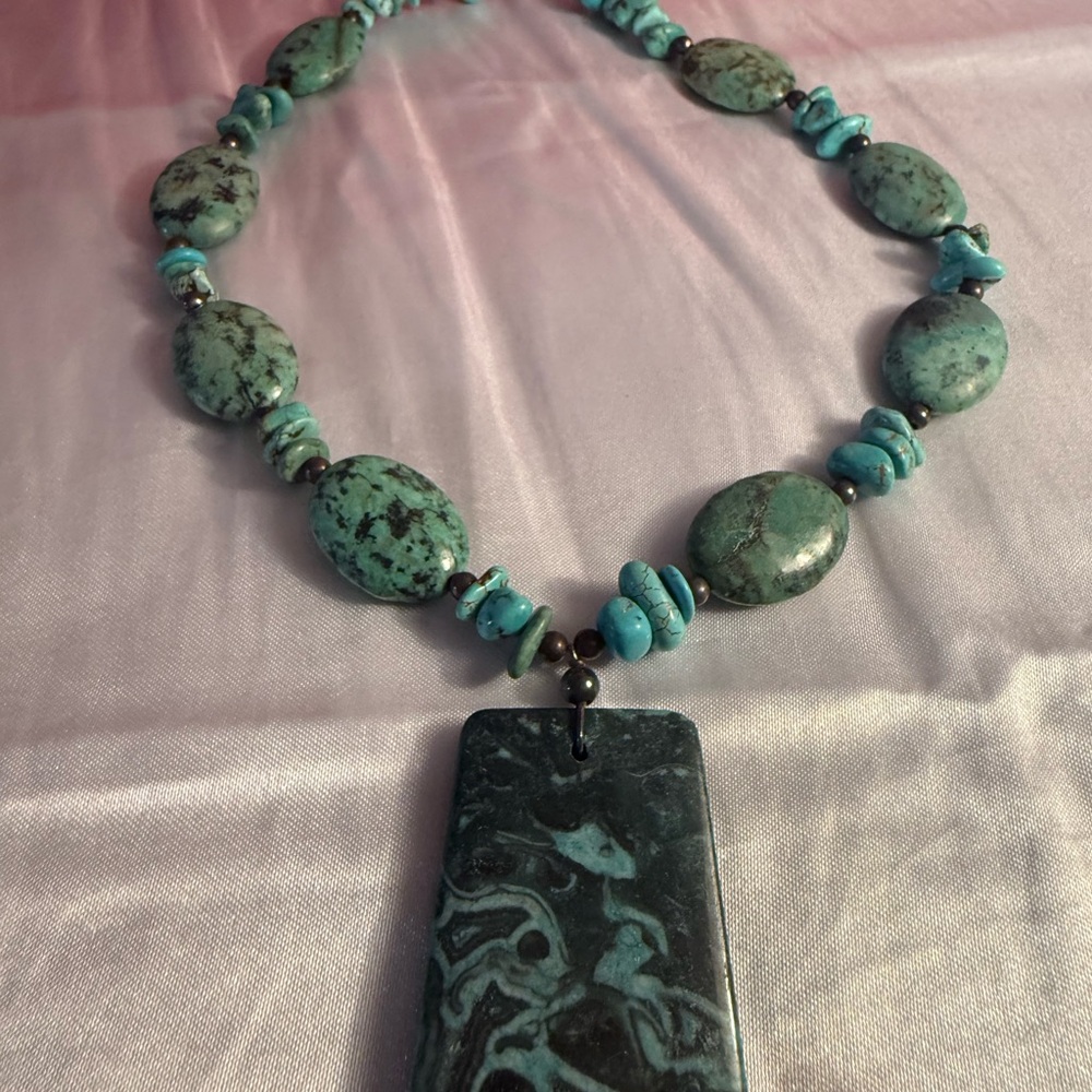 Turquoise Stone Necklace